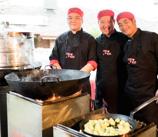 Wil, Ben & Chuong Stir Fry Noodles Catering