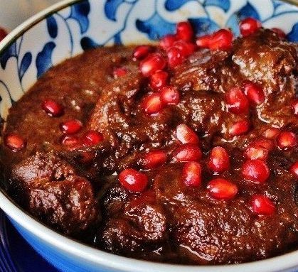 Persian Chicken & Pomegranate Stew